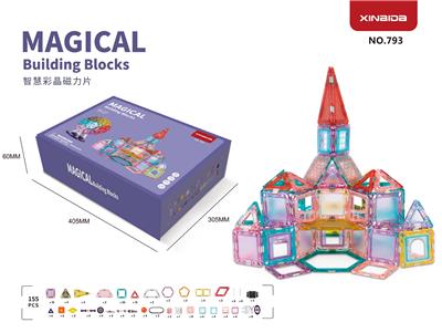 (GCC)彩晶建筑系列磁力片(大尺寸外露磁)(155PCS) - OBL10097168