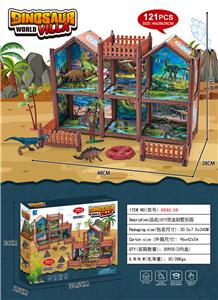 恐龙主题DIY房屋 121pcs - OBL10101084