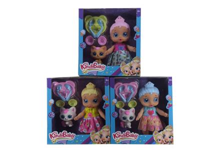 10寸开窗盒实身肥童 (灯光音乐身体加餐具吸塑和动物） 肯迪娃娃 - OBL10101251