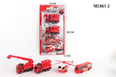 回力消防车4只装 - OBL10102268