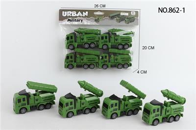 回力军事车4只装 - OBL10102269