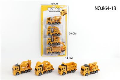 回力工程车4只装 - OBL10102277