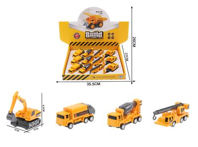 1:60回力工程车A模型（12只装） - OBL10102315