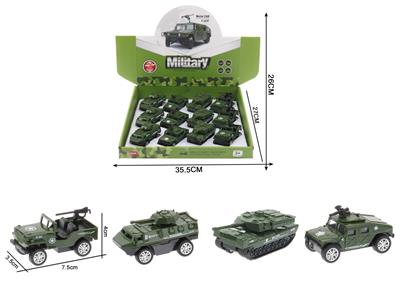 1:60回力军事车模型（12只装） - OBL10102319