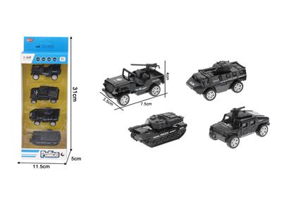 1:60回力特警车模型（4只装） - OBL10102320