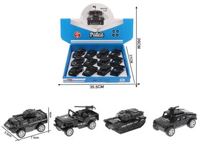 1:60回力特警车模型（12只装） - OBL10102321