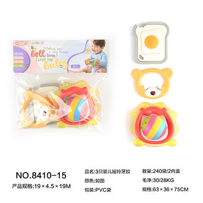 3只婴儿摇铃牙胶 - OBL10110420