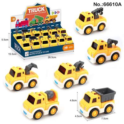 卡通回力工程车（12PCS） - OBL10111819