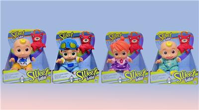 8寸全身搪胶cocomelon超级宝贝JOJO西瓜校巴配充棉熊（带音乐） - OBL10112659