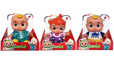 8寸全身搪胶Cocomelon宝宝JJ西瓜校巴(带音乐） - OBL10112660