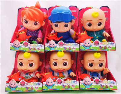 10寸搪胶cocomelon西瓜校巴带音乐 - OBL10112805