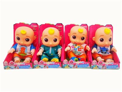 8寸搪胶cocomelon西瓜校巴带音乐 - OBL10112810