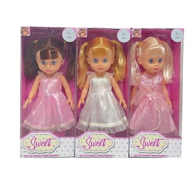 10寸搪胶手空身3D眼时尚肥童娃娃（带音乐） - OBL10112879