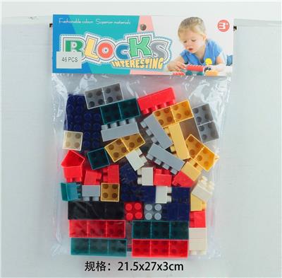 启蒙益智玩具儿童玩具PVC卡头袋装积木玩具(46PCS) - OBL10113688