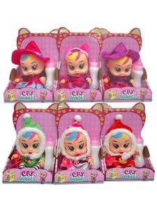 8寸全身搪胶圣诞哭泣娃娃（带音乐） - OBL10115303