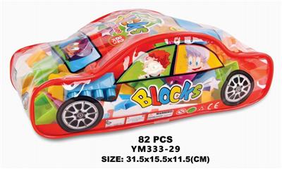 小汽车积木手提袋82PCS - OBL10115412
