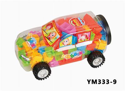 罐装积木悍马车(黑车轮)76PCS - OBL10115442
