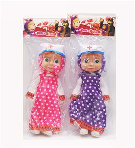 10寸空身带IC玛莎娃娃 带医生帽（紫点、红点） 2款混 - OBL10120071