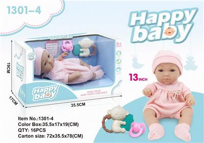 13寸新生婴儿全搪胶娃娃 - OBL10123925