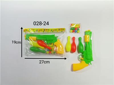 实色乒乓枪配保龄球、球、EVA软弹 - OBL10129459