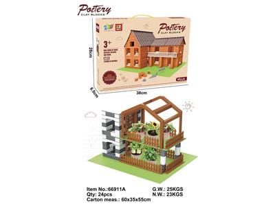 小小泥瓦匠积木/双层阳光房(135PCS) - OBL10131363