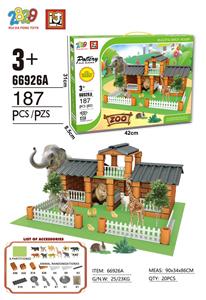 小神童泥瓦匠/动物园（187PCS） - OBL10131378