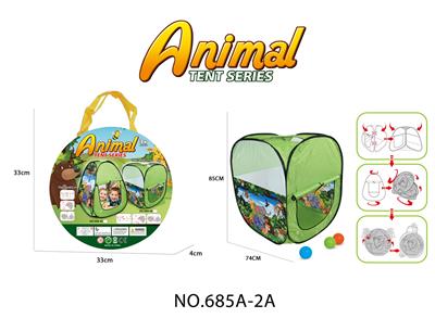 动物主题帐篷（方型）/儿童室内外游戏屋 - OBL10135644
