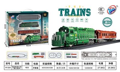 电动轨道火车（带火车声，18 PCS） - OBL10141608