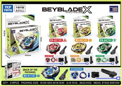 BEYBLADE X系列
动画片1:1合金陀螺
四款混装 - OBL10147290