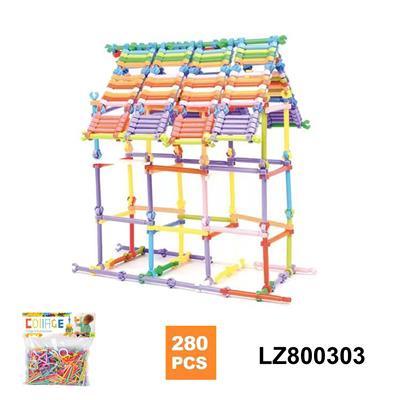 新款启蒙益智玩具儿童玩具PVC卡头袋装聪明棒积木玩具（约280个 285克） - OBL10150455