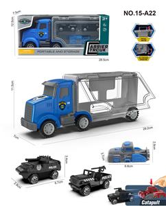 警察收纳车+警察AB车仔2只+弹射器 - OBL10160161