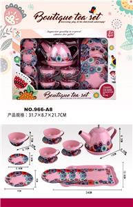 过家家马口铁纯色古典花茶具 - OBL10161189