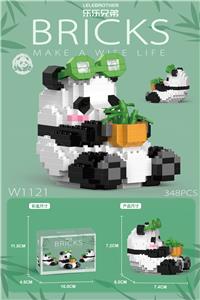 福宝抱竹子 348PCS - OBL10161508