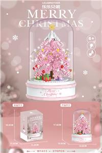 透明粉圣诞树 276PCS - OBL10161536