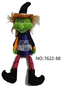 毛绒万圣节绿幽灵玩偶，带透明身体（可装糖，可收纳） - OBL10163113
