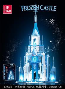 冰雪奇缘【含LED灯光件】 732PCS - OBL10163364