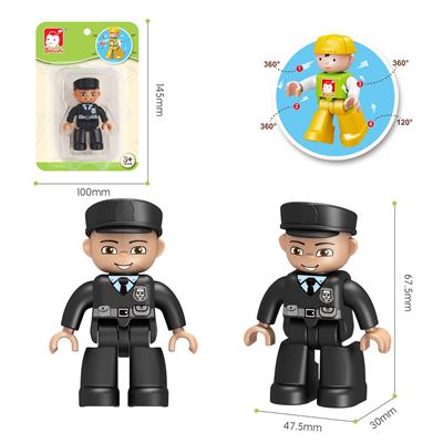 大颗粒积木公仔/警察 - OBL10175660