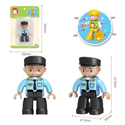 大颗粒积木公仔/警察 - OBL10175675