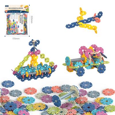 DIY拼装雪花积木88PCS    /中号厚款3.0/莫兰迪色系 - OBL10175894