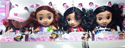 Gabby;s dollhouse  高档14寸搪胶盖比房屋娃娃带主题灯光音乐35秒 - OBL10179972