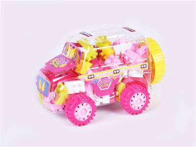 女孩系列-迷你小校车益智类积木 - OBL10185011