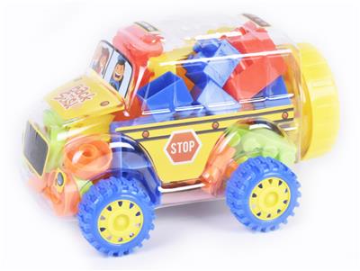 迷你小校车益智类积木 - OBL10185022