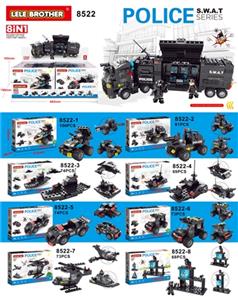 黑鹰飞龙特警八款混装展示盒 - OBL10186088