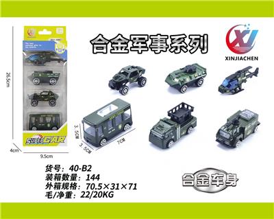 4只条装1:64 合金滑行军事系列（6款混装） - OBL10187552
