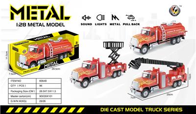 1:28  美式回力声光合金消防车
（包3*AG13电池，3种声音效果） - OBL10190495