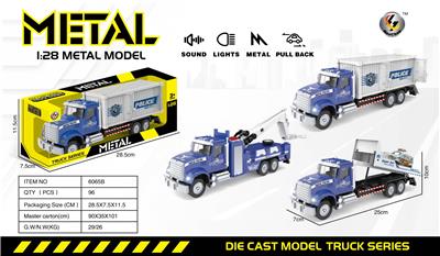 1:28  美式回力声光合金救援警车
（包3*AG13电池，3种声音效果） - OBL10190496