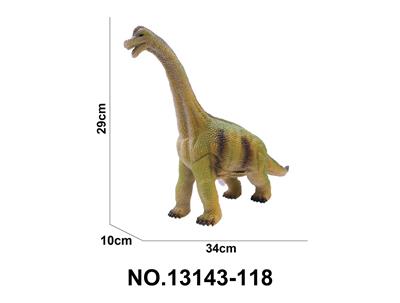 17寸 小号腕龙搪胶恐龙动物环保PVC填棉带IC用2粒AG13包电 - OBL10192145