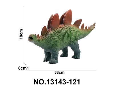 17寸 小号剑龙搪胶恐龙动物环保PVC填棉带IC用2粒AG13包电 - OBL10192148