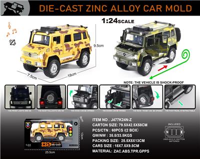 英文1:24合金乌尼莫克迷彩版侧唛 - OBL10196432