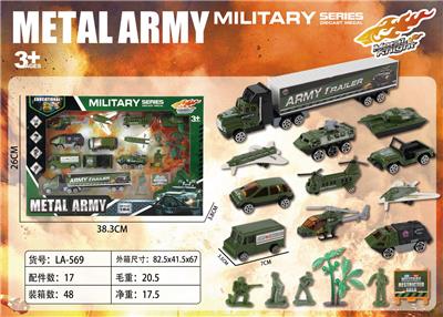 开窗盒军事合金车套装 - OBL10199286